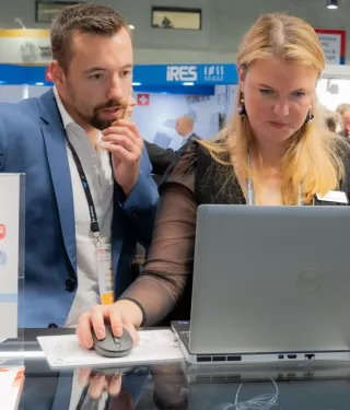 Nobel Biocare 2023 EAO doctors testing out technology