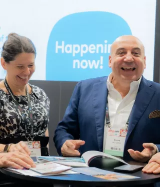 Nobel Biocare 2023 EAO physicians chatting together