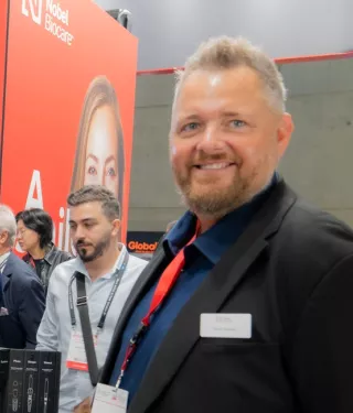Nobel Biocare 2023 EAO doctors smiling