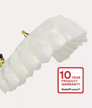 NobelProcera zirconia implant bridge