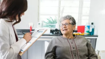 Nobel Biocare All-on-4 patient with a doctor