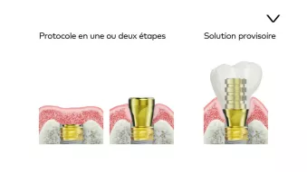 Phase de cicatrisation et temporisation immédiate