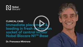 Video: Immediate implant placement and loading in central incisor fresh extraction socket