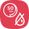 50rpm and no irrigation