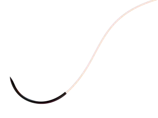 Cytoplast™ PTFE Suture 18 inches USP 3/0 white, 19 mm black 3/8 circle reverse cutting needle