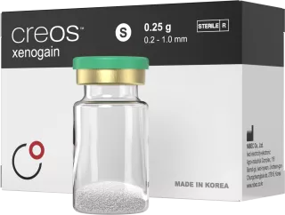 creos™ xenogain bovine bone mineral matrix, vial, S (0.2-1.0 mm), 0.25 g