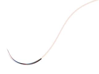 Cytoplast™ PTFE Suture 28 inches USP 3/0 white, 19 mm 3/8 circle precision reverse cutting needle